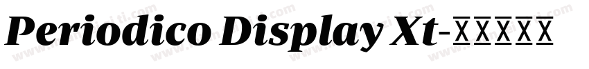 Periodico Display Xt字体转换